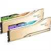 DIMM 32 GB DDR5-6000, memória dourada, F5-6000J2836G16GX2-TR5G, Trident Z5 Royal RGB, INTEL XMP