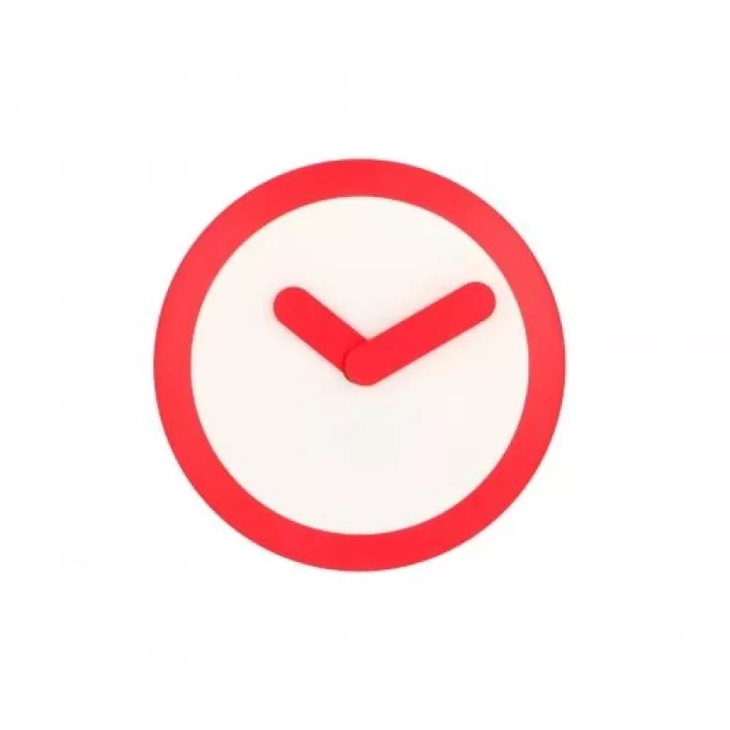 NeXtime Relógio 2615ro Focus, Ø25 cm, relógio de parede, branco/vermelho