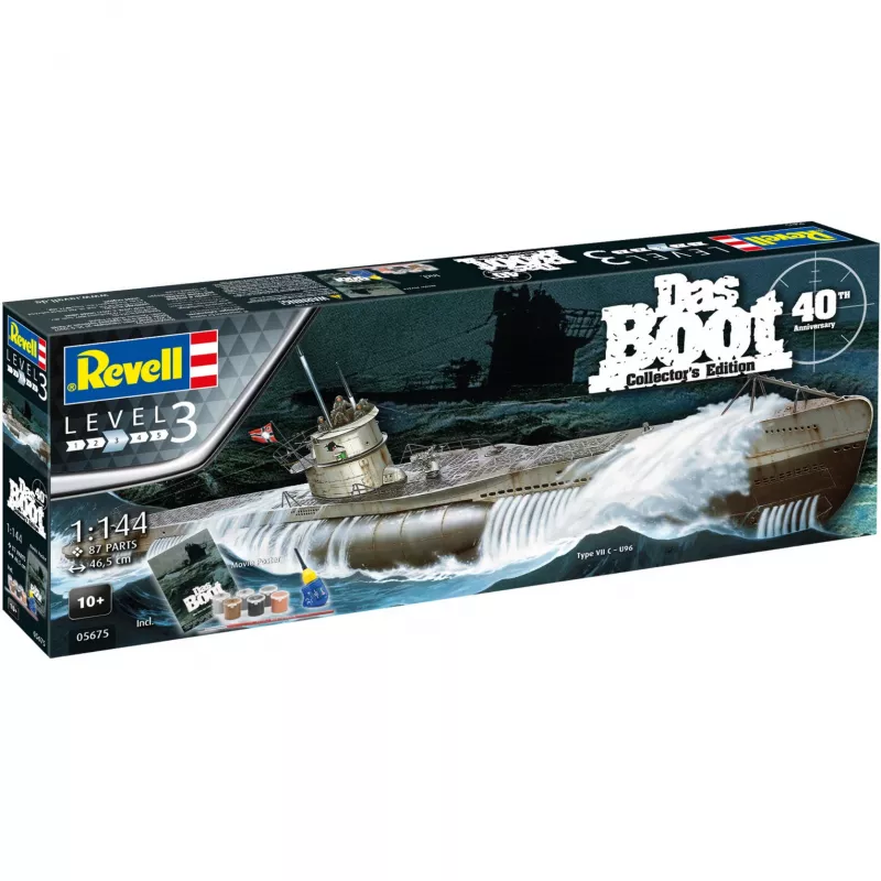 Modelo à escala Revell DAS BOOT conjunto de presente 40.º aniversário