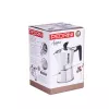 Máquina de café Pedrini 9083-3 – cafeteira de fogão em alumínio polido, 3 chávenas, prateado e preto