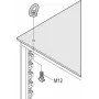Schroff Kit de olhais de elevação M12 (4PCS/KIT) (23130072)