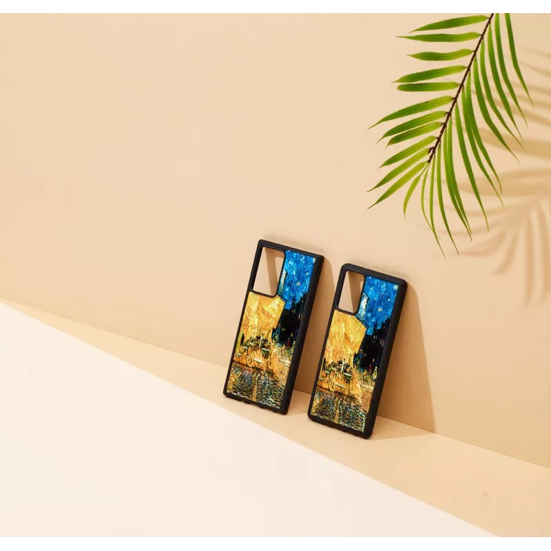 Capa de proteção iKins para Samsung Galaxy Note 20, preto «Cafe Terrace»