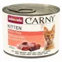 Alimento húmido para gatos animonda Carny Kitten Vaca com peru 200 g – Alimento completo para gatinhos, 80 % humidade, 10,5 % proteína