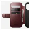 Capa para telemóvel Nomad Modern Leather Folio para Apple iPhone 17 Pro, 6,3 polegadas (16 cm), pele bordô