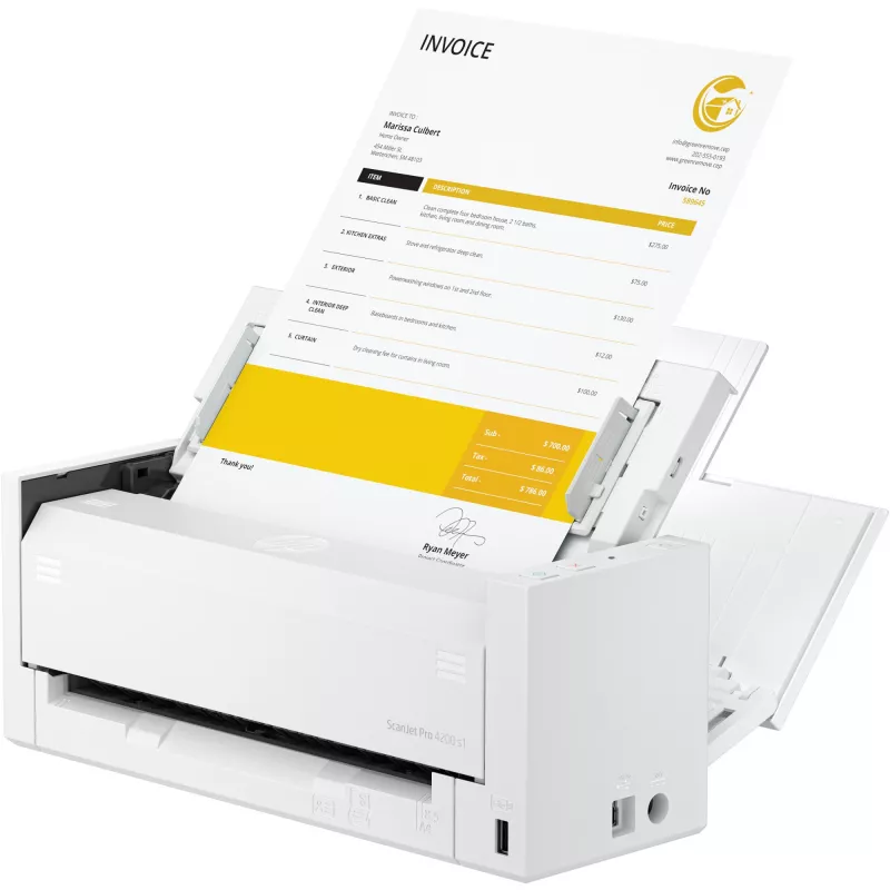Scanner ADF HP ScanJet Pro 4200 s1 600 x 600 DPI A4 Azul Branco
