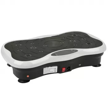 Extralink plataforma vibratória para treino fitness Moonwalk Spinmove branco