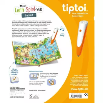 tiptoi O meu mundo de aprendizagem e jogo: Inglês, livro educativo