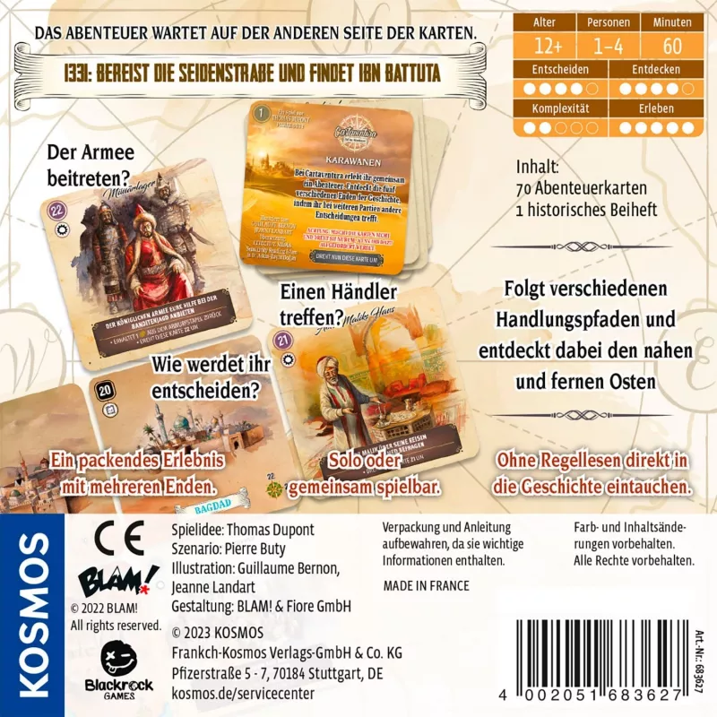 Cartaventura Caravanas, jogo de cartas