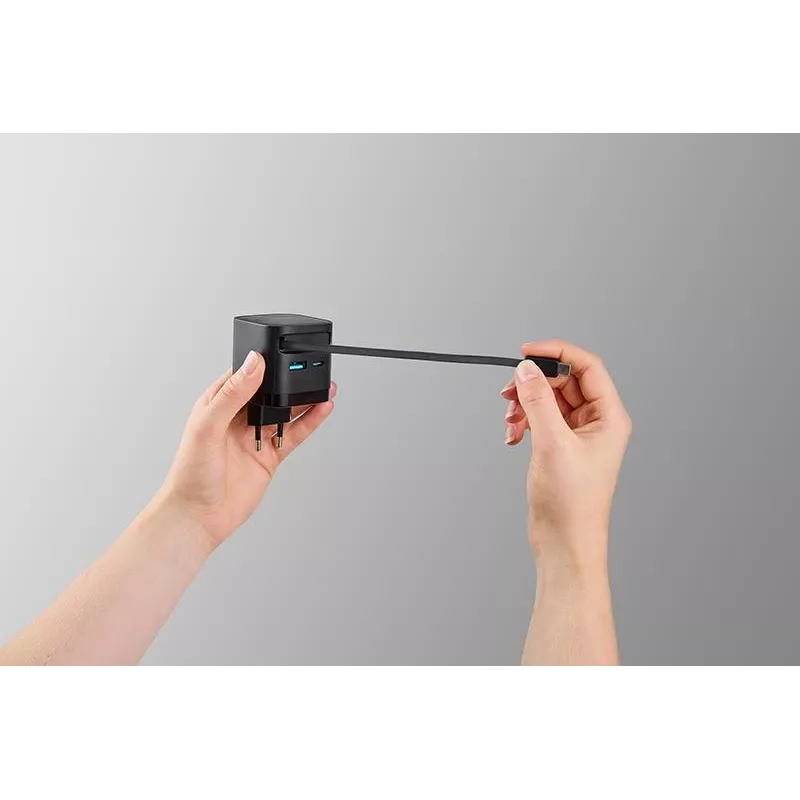 Fonte de alimentação 1XUSB-A/1XUSB-C/SCHWARZ 7806522 Intenso