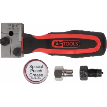Conjunto de ferramentas de flangear tubos de travão ks tools FLAREFIXeco 4,75 mm, 4 peças