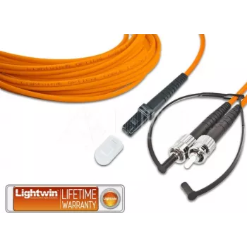 Cabo de patch de fibra ótica duplex de alta qualidade Lightwin, MM OM2, MTRJ - ST (LDP-50 MTRJ-ST 2.0)