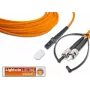 Cabo de patch de fibra ótica duplex de alta qualidade Lightwin, MM OM2, MTRJ - ST (LDP-50 MTRJ-ST 2.0)