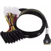 Cabo Adaptec 1x SFF8654 x8 -> SFF8639 8xU.3 interno 0,8 m SlimSAS - 8SFF-8639 x1 and3 Tri-Mode SAS/SATA/NVMe