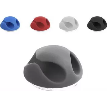 Suporte para cabos DeLOCK 18296 organizador de secretária-parede preto azul cinzento vermelho branco