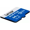 Cartão de memória MicroSDXC Lexar BLUE PLUS 64 GB UHS‑I 100 MB/s U1 V10 (azul)