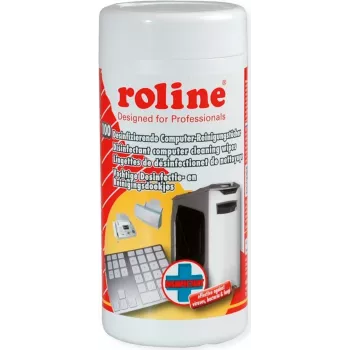 Panos de limpeza desinfetantes para computador ROLINE, 100 unid.