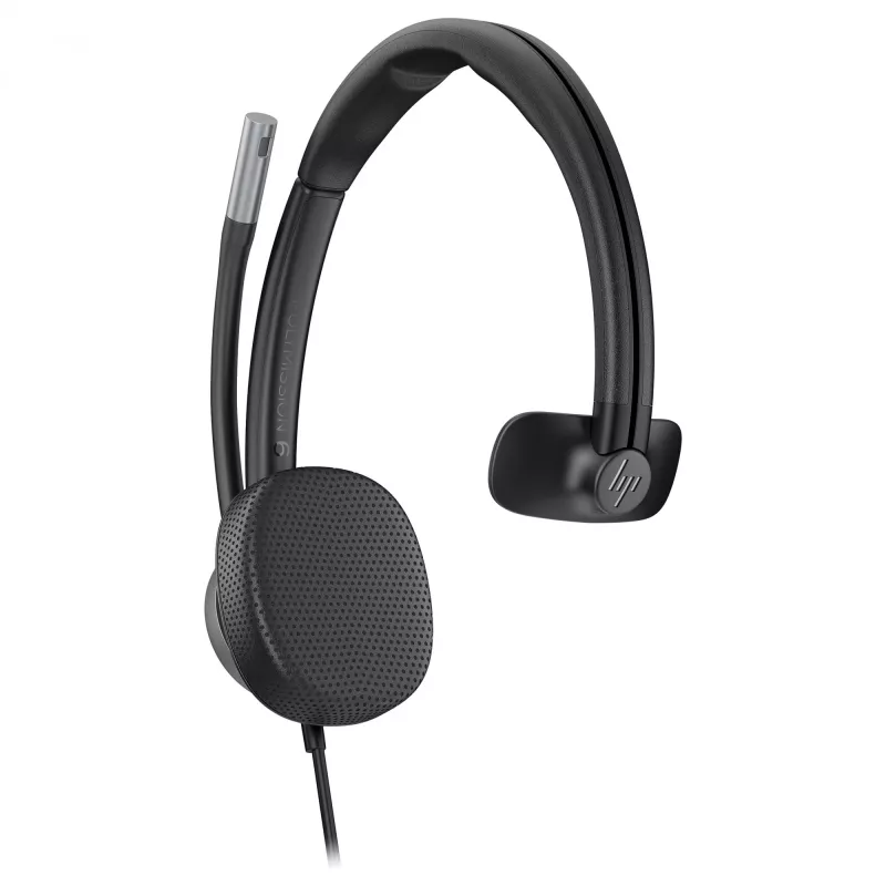 Headset monaural com fios USB Poly Mission 615 — peso 117,5 g