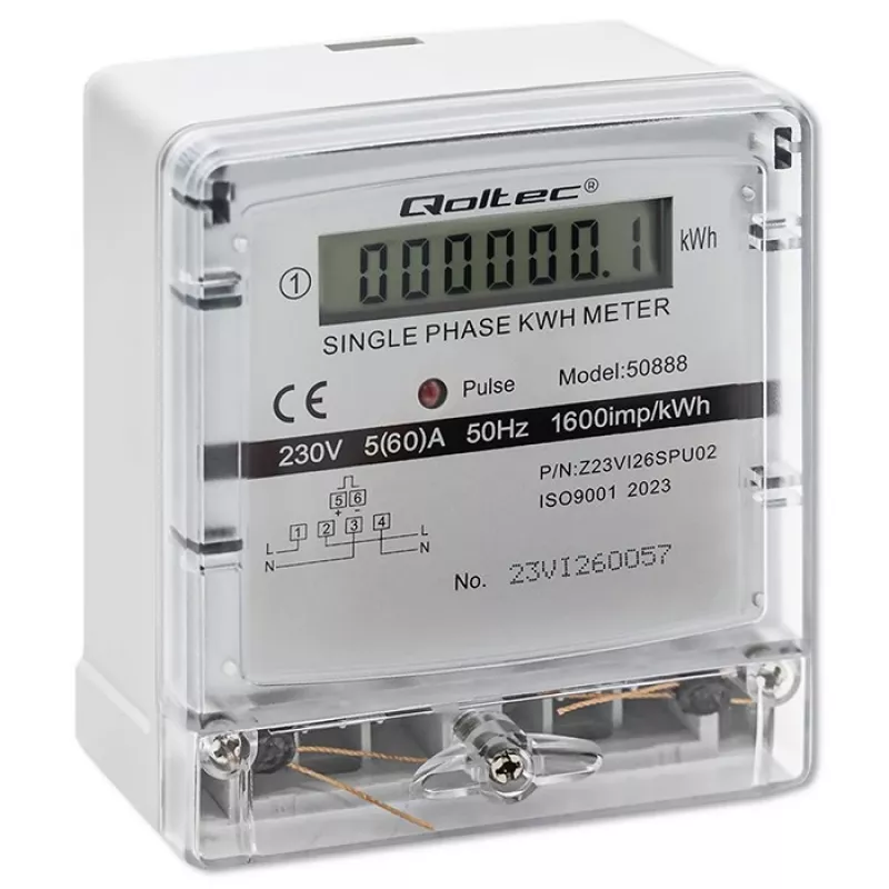 Contador de consumo de energia eletrónico monofásico 230V LDC