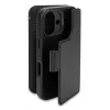 Capa de couro para iPhone 16, preto
