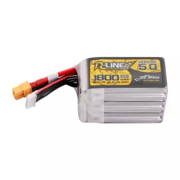 Bateria LiPo Tattu R-Line Versão 5.0 1800mAh 22.2V 150C 6S com ficha XT60