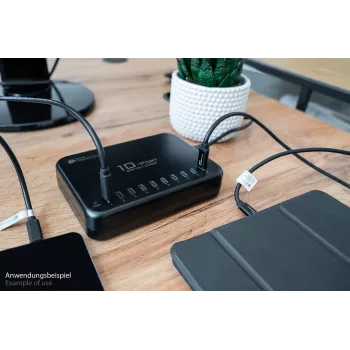 Alcasa PCA-D007S Carregador para dispositivos móveis Tablet Preto AC Carregamento rápido Interior