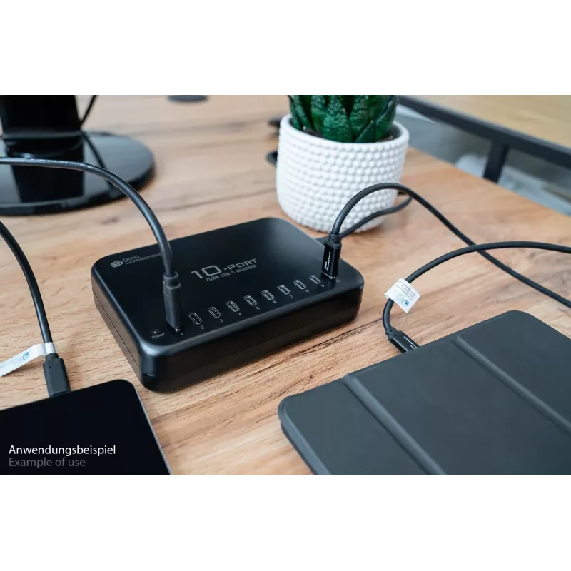 Alcasa PCA-D007S Carregador para dispositivos móveis Tablet Preto AC Carregamento rápido Interior