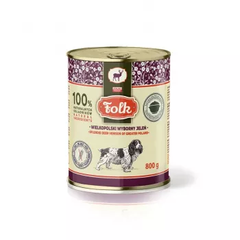 FOLK esplêndida carne de veado da Grande Polónia - comida húmida para cães - 800g