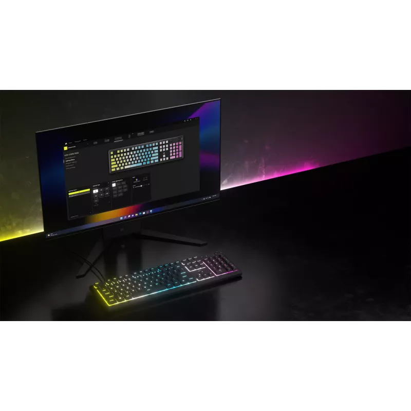 Corsair CH-9226D65-DE teclado Gaming USB QWERTZ Alemão cinzento