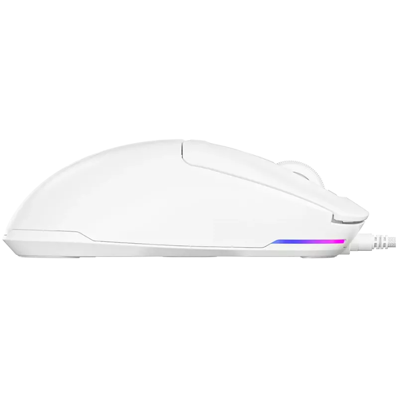 LORGAR MSA10, rato gaming Ultralight com fio Advanced, branco