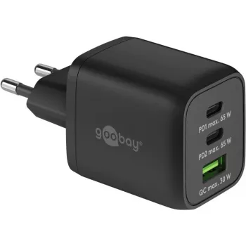 Goobay 64753 Carregador para dispositivos móveis Auscultadores - Smartphone - Tablet preto AC carregamento rápido interior (64753)