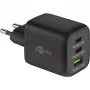 Goobay 64753 Carregador para dispositivos móveis Auscultadores - Smartphone - Tablet preto AC carregamento rápido interior (64753)