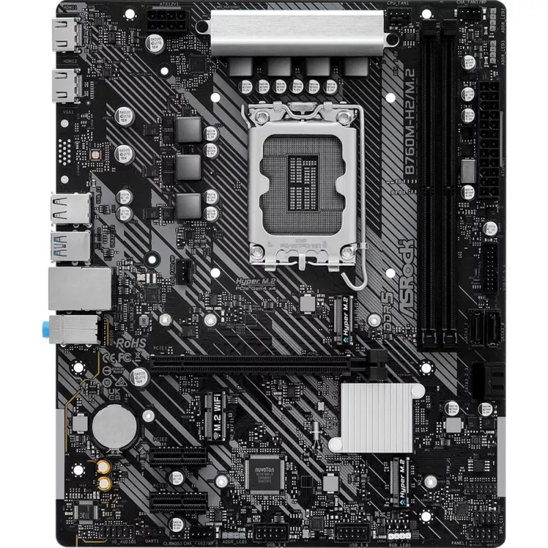 Motherboard ASRock B760M-H2/M.2 DDR5 LGA1700 Micro-ATX