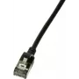 LogiLink cabo de rede fino U/FTP 3 m Cat6a U/FTP (STP) preto (CQ9063S)