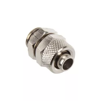 Conector reto G1/4 polegadas para 10/8 mm - prateado brilhante