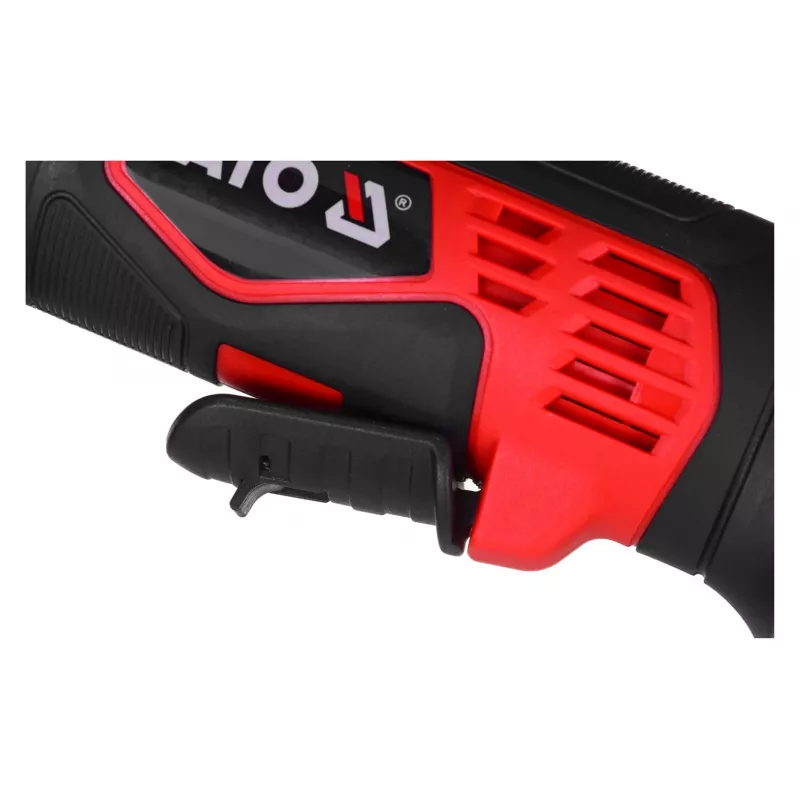 Rebarbadora YATO YT-82826, 18V Li-Ion 2Ah, disco de 125 mm, 10.000 rpm, rosca M14, proteção ajustável sem ferramentas