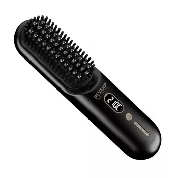 Escova de ar quente iónica sem fios Revamp BR-1950 Straight & Go