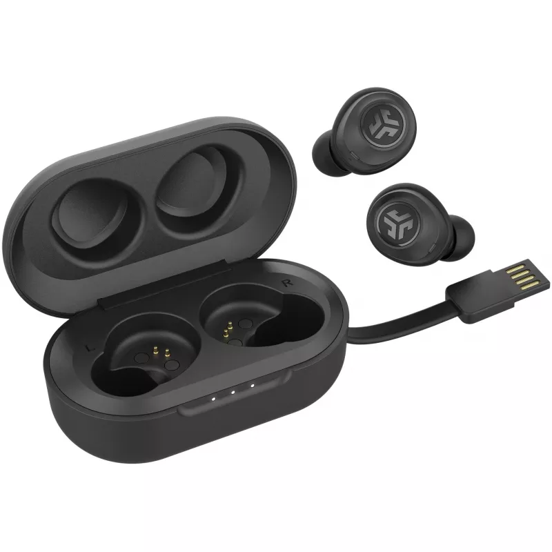 Auscultadores JLab JBuds Air True sem fios in-ear USB Type-A Bluetooth preto (IEUEBJBUDSAIRRBLK82)