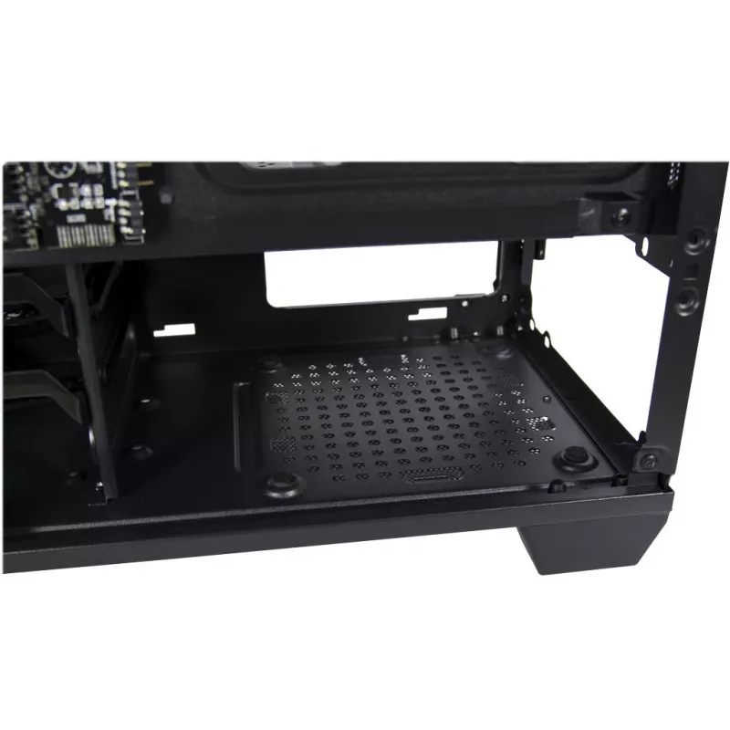 Caixa INTER-TECH X-608 INFINITY MICRO, microATX, RGB, frente e painel lateral em vidro temperado, sem fonte de alimentação