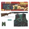 Conjunto de espingarda de caça de brinquedo Pulio 155617/0 com colete de transporte