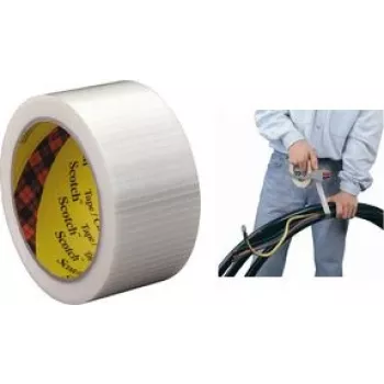 3M 89592550 fita adesiva adequada para interiores 50 m polipropileno biorientado (BOPP), fibra de vidro transparente