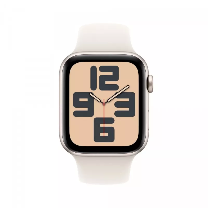 Watch SE GPS + Cellular 40 mm caixa de alumínio Starlight com pulseira desportiva Starlight - M/L