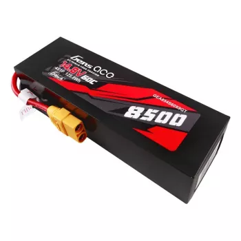 Pack de baterias LiPo Gens ace G-Tech 8500mAh 14.8V 60C 4S1P, caixa em material PC com ficha XT90