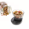 Balança de cozinha Caso FinoCompact 03201 — capacidade 0,5 kg, divisão 1 g, visor LED, aço inoxidável/preto