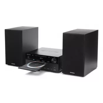 Micro-cadeia de áudio doméstico Aiwa MSBTU-550 — 50 W RMS, Bluetooth 10 m, FM, visor LED, RCA, preto