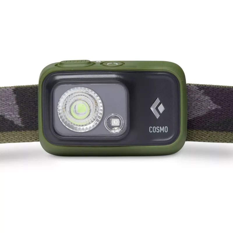 Lanterna frontal Cosmo 350, Luz LED verde-azeitona