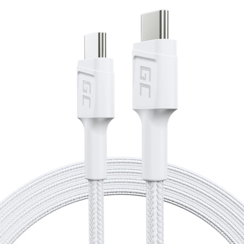 Cabo USB Green Cell KABGC30W USB 3.2 Gen 1 (3.1 Gen 1) 1,2 m USB-C branco