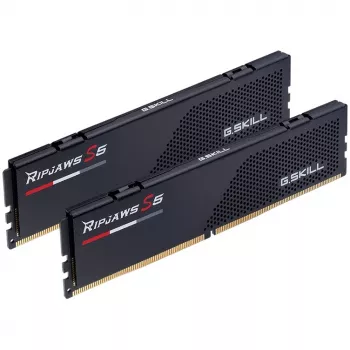 DIMM 32 GB DDR5-6000 (2x 16 GB) Dual-Kit, memória RAM preta, F5-6000J3036F16GX2-RS5K, Ripjaws S5, INTEL XMP