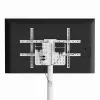 Suporte de TV de chão GEMBIRD TVS-86TR-01-W para televisores de 37–86 polegadas, branco, orientável e inclinável, VESA 200x200–600x400, carga máx. 50 kg