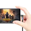 Cabo de carregamento 3-em-1 ColorWay CW-CBUU037-BK — Lightning, Micro-USB, USB-C, 1 m, 2,4 A