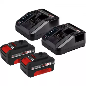 Cortador de relva a bateria GE-CM 43 Li M Kit, 36 Volt (2x18V) (vermelho/preto, 2x bateria de iões de lítio 4,0 Ah)